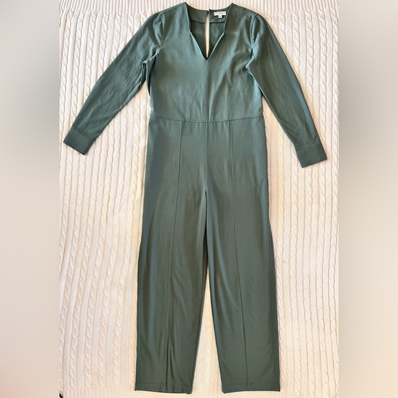 NWOT BILLY REID Small Forest Green Long sleeve Jumpsuit - Picture 4 of 12
